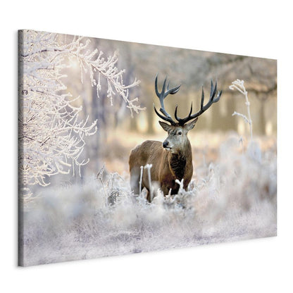 Canvas Print - Deer in the Cold-ArtfulPrivacy-Wall Art Collection