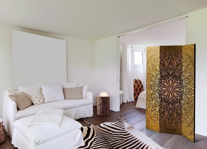 Decorative partition-Room Divider - Sacred Circle-Folding Screen Wall Panel by ArtfulPrivacy