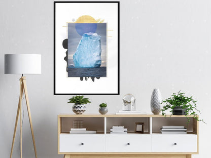 Winter Design Framed Artwork - Tip of the Iceberg-artwork for wall with acrylic glass protection
