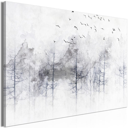 Canvas Print - Winter Forest (1 Part) Wide-ArtfulPrivacy-Wall Art Collection
