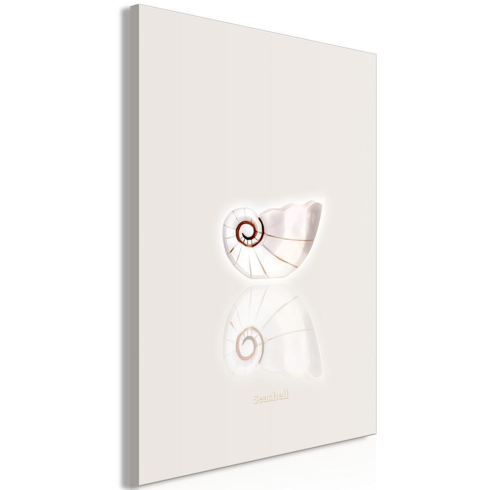 Canvas Print - Ceramic Shell (1 Part) Vertical-ArtfulPrivacy-Wall Art Collection