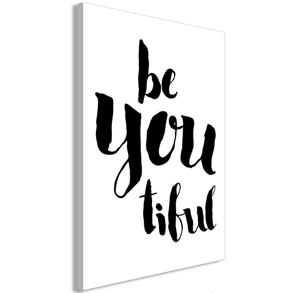 Canvas Print - Be-you-tiful (1 Part) Vertical-ArtfulPrivacy-Wall Art Collection