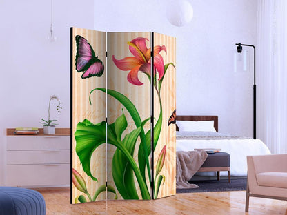 Decorative partition-Room Divider - Vintage - spring-Folding Screen Wall Panel by ArtfulPrivacy