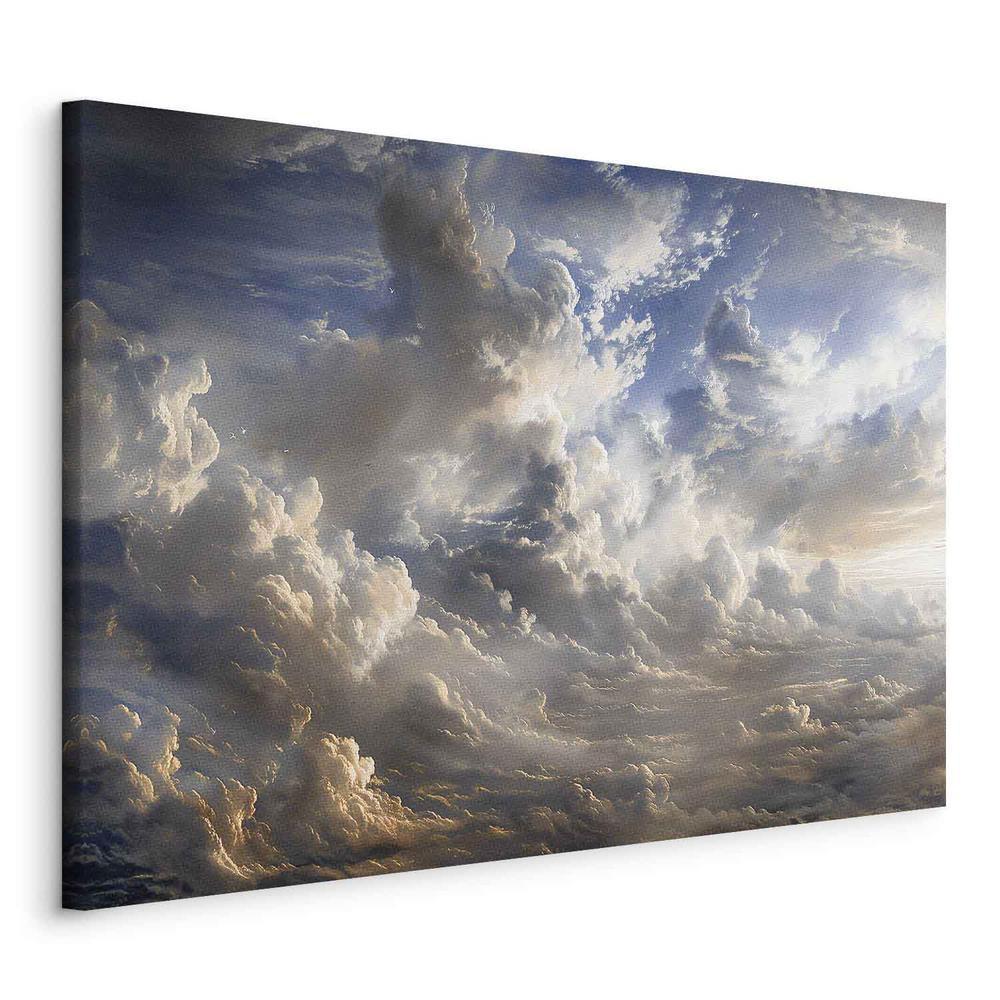 Canvas Print - Golden Reflections on Clouds Foretelling Dusk