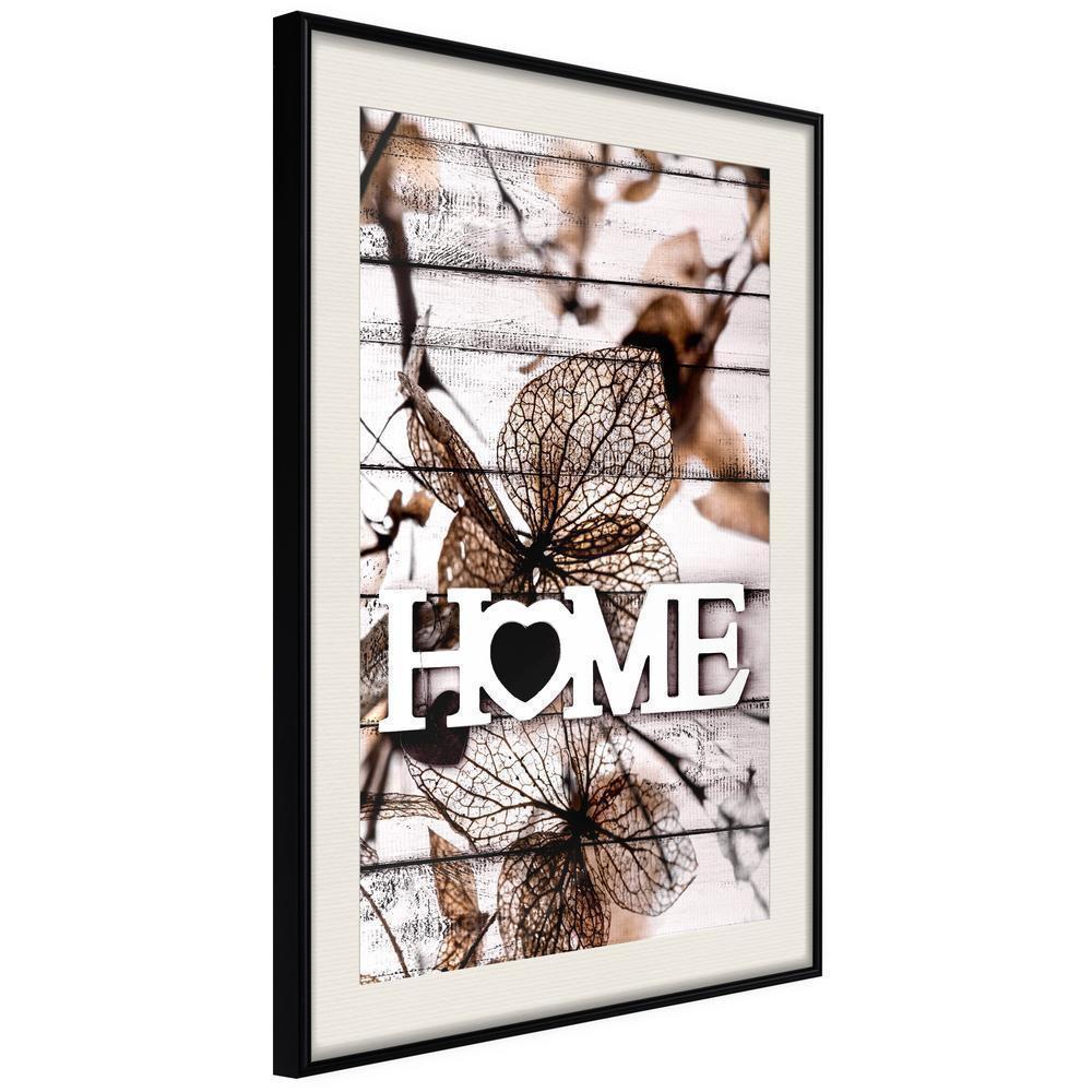 Autumn Framed Poster - Family Home-artwork for wall with acrylic glass protection