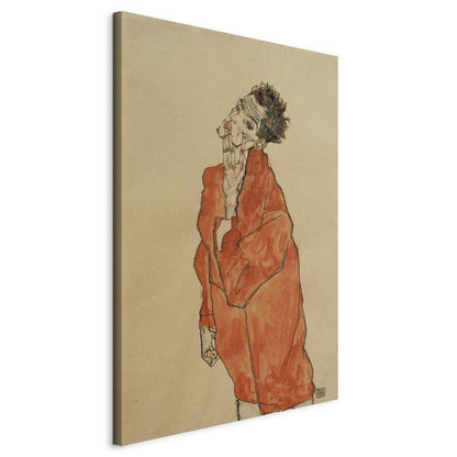 Canvas Print - Self-Portrait (Man in Orange Jacket)-ArtfulPrivacy-Wall Art Collection