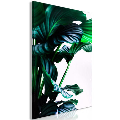 Canvas Print - Springy Leaves (1 Part) Vertical-ArtfulPrivacy-Wall Art Collection