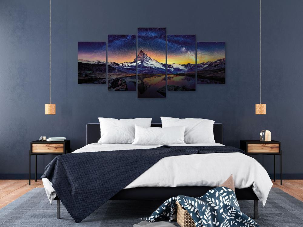 Canvas Print - Matterhorn (5 Parts) Wide-ArtfulPrivacy-Wall Art Collection