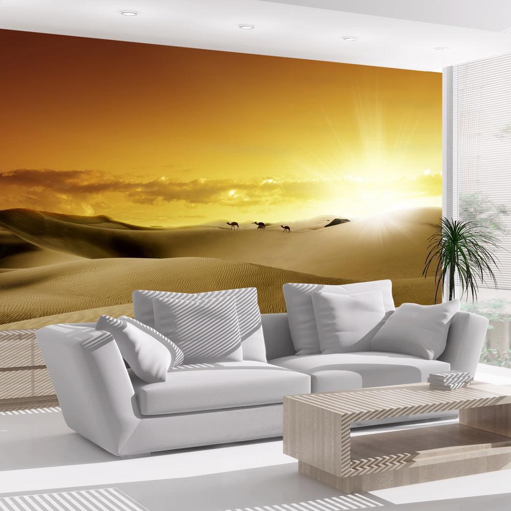 Wall Mural - March of camels-Wall Murals-ArtfulPrivacy