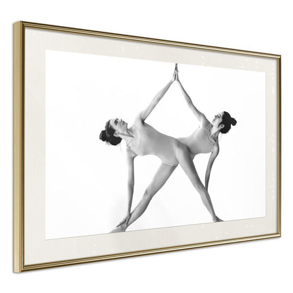 Black and White Framed Poster - Self-Five!-artwork for wall with acrylic glass protection