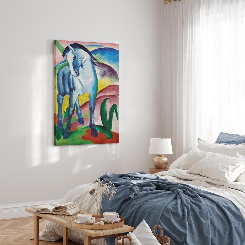 Canvas Print - Blue Horse-ArtfulPrivacy-Wall Art Collection