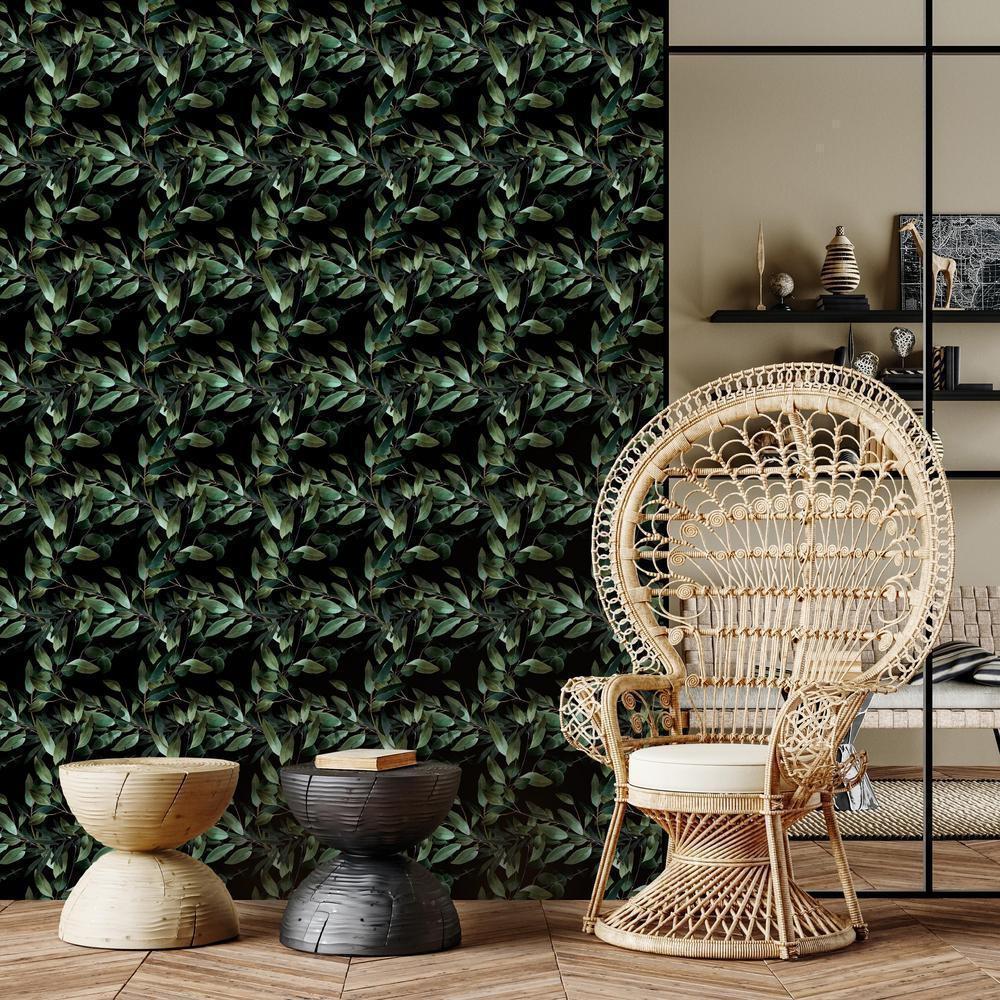 Classic Wallpaper made with non woven fabric - Wallpaper - Winged Green - ArtfulPrivacy