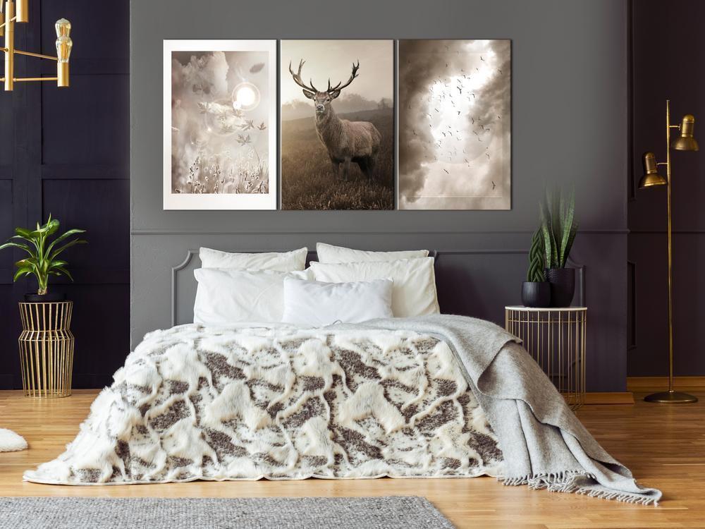 Canvas Print - Autumn Evenings (3 Parts)-ArtfulPrivacy-Wall Art Collection