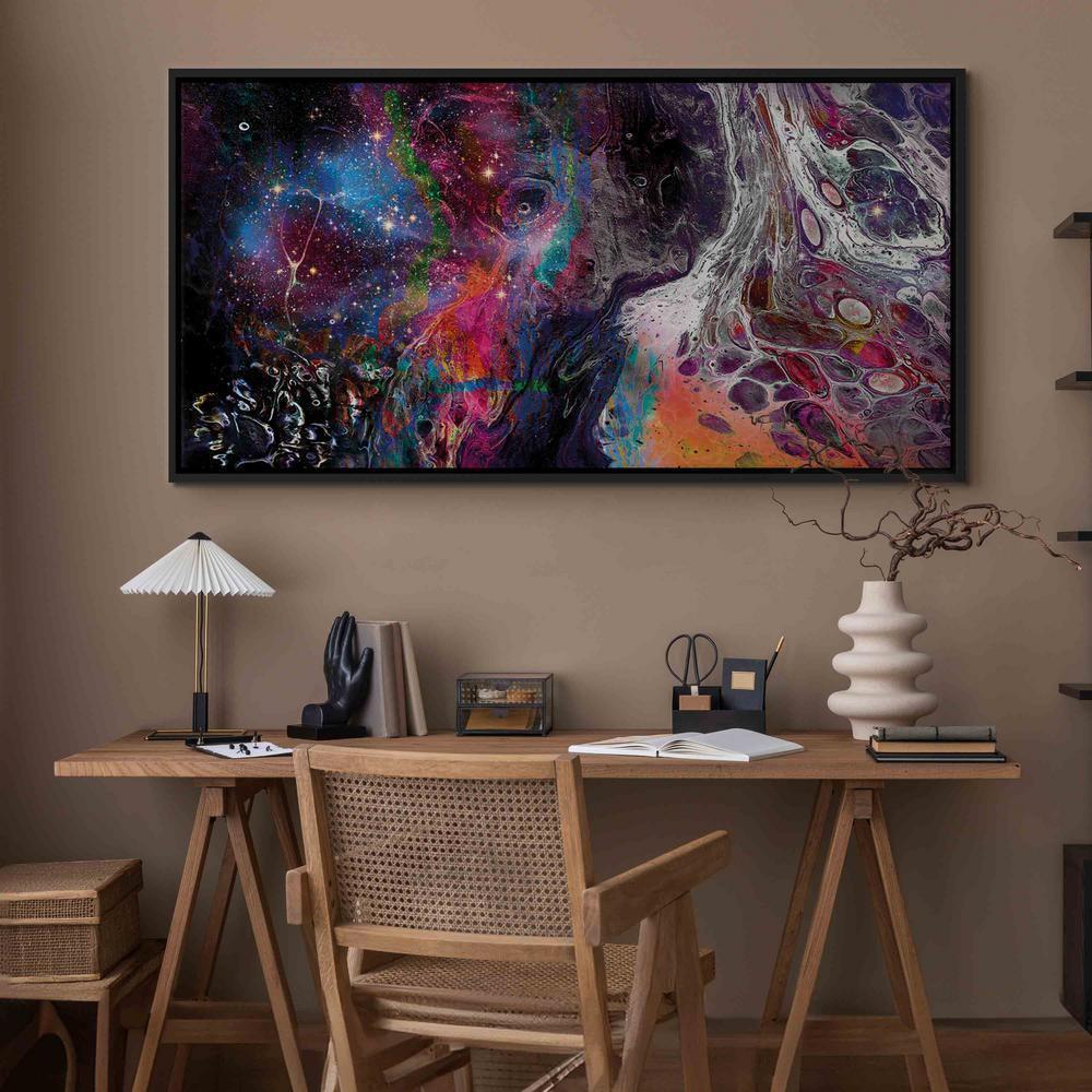 Canvas Print - Colourful Galaxy (1 Part) Wide