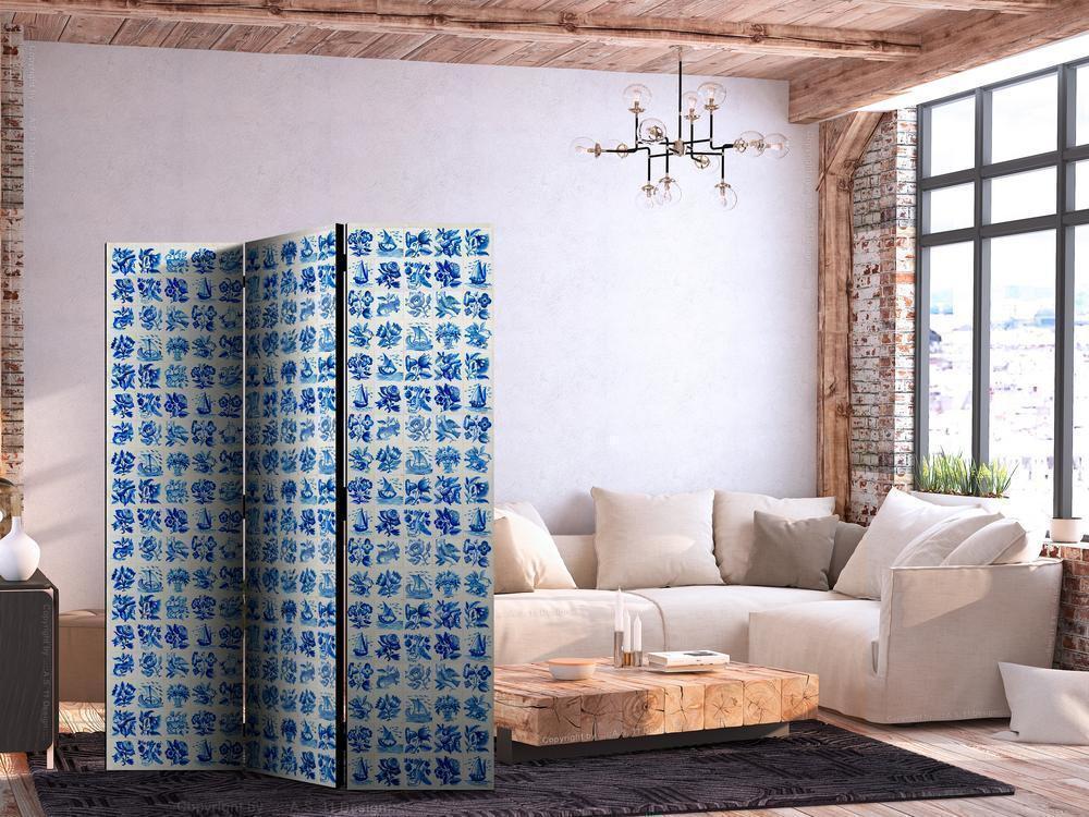 Room Divider - Ceramic Tiles - Traditional Portuguese Blue Tiles Azulejos