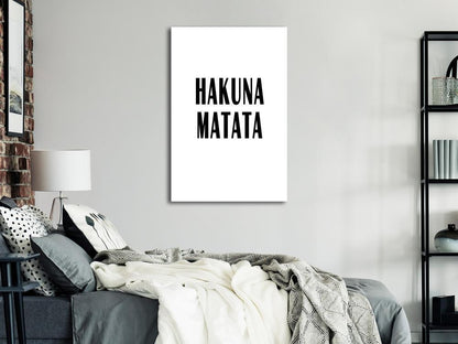 Canvas Print - Hakuna Matata (1 Part) Vertical-ArtfulPrivacy-Wall Art Collection