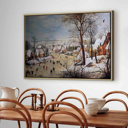 Canvas Print - Winter Landscape with Birdtrap (Pieter Bruegel the Elder)