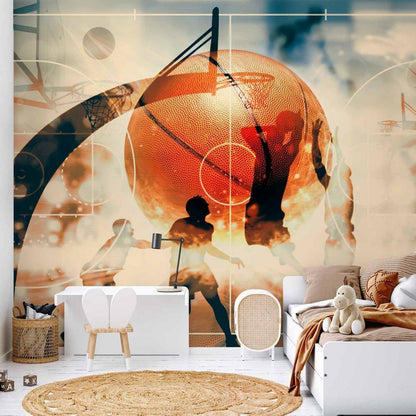 Wall Mural - I love basketball!