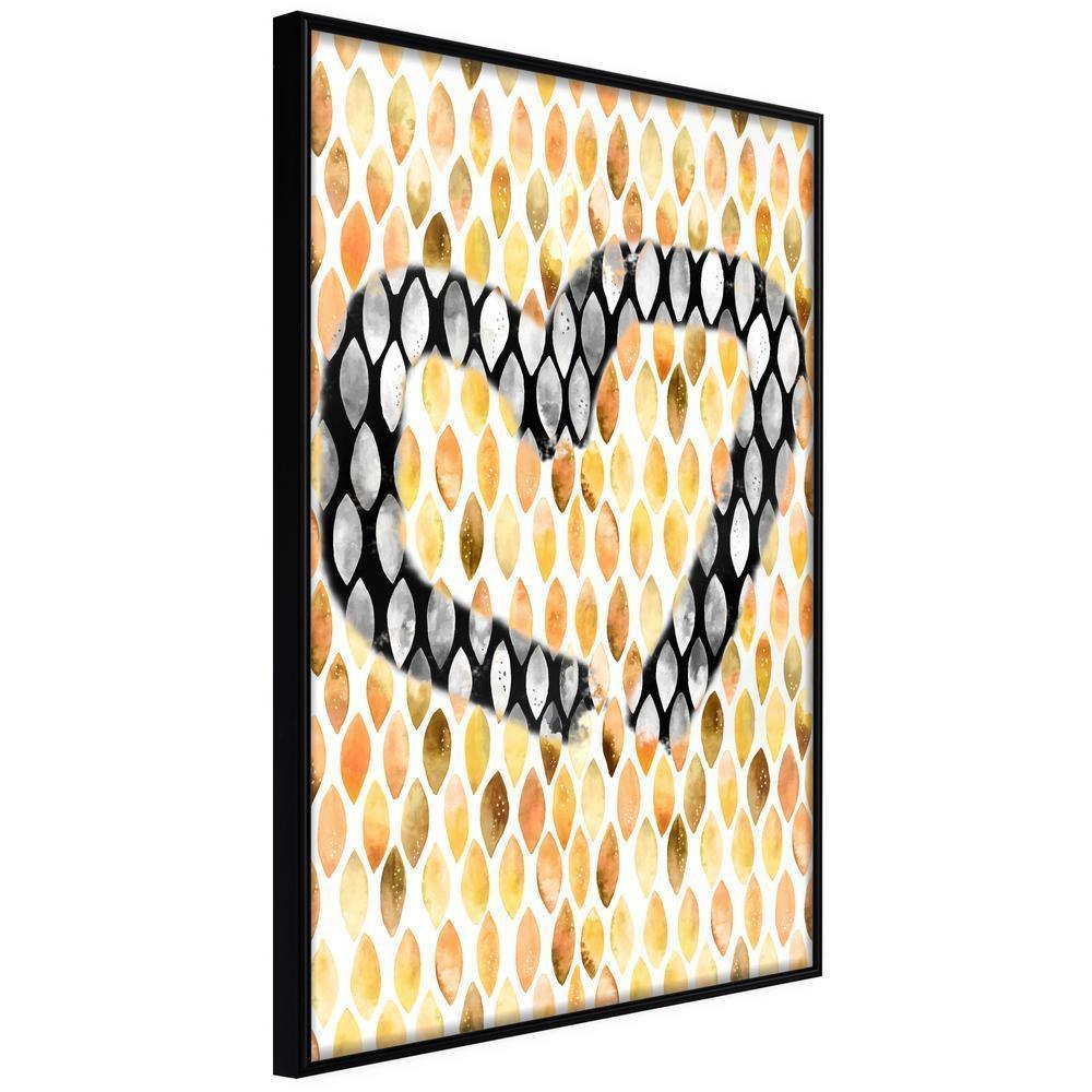 Abstract Poster Frame - I Love Oranges-artwork for wall with acrylic glass protection