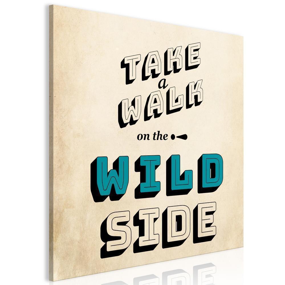 Canvas Print - Take Walk on the Wild Side (1 Part) Square-ArtfulPrivacy-Wall Art Collection