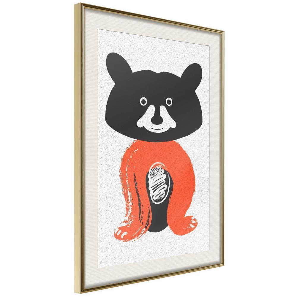 Nursery Room Wall Frame - Little Bear-artwork for wall with acrylic glass protection