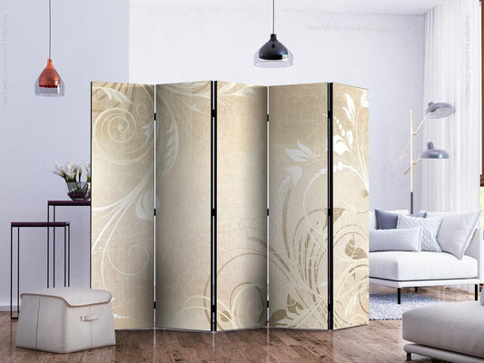 Decorative partition-Room Divider - Symphony of senses II-Folding Screen Wall Panel by ArtfulPrivacy