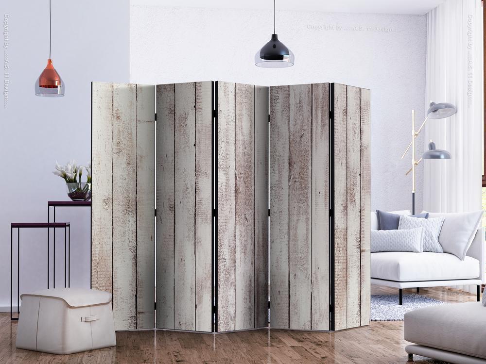 Decorative partition-Room Divider - Exquisite Wood II-Folding Screen Wall Panel by ArtfulPrivacy
