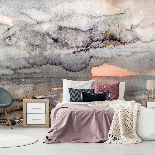 Wall Mural - Connected Clouds-Wall Murals-ArtfulPrivacy