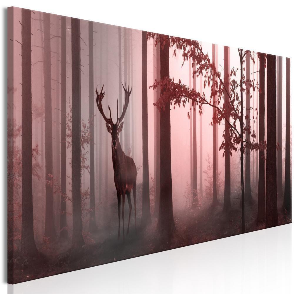 Canvas Print - Morning (1 Part) Narrow Pink-ArtfulPrivacy-Wall Art Collection