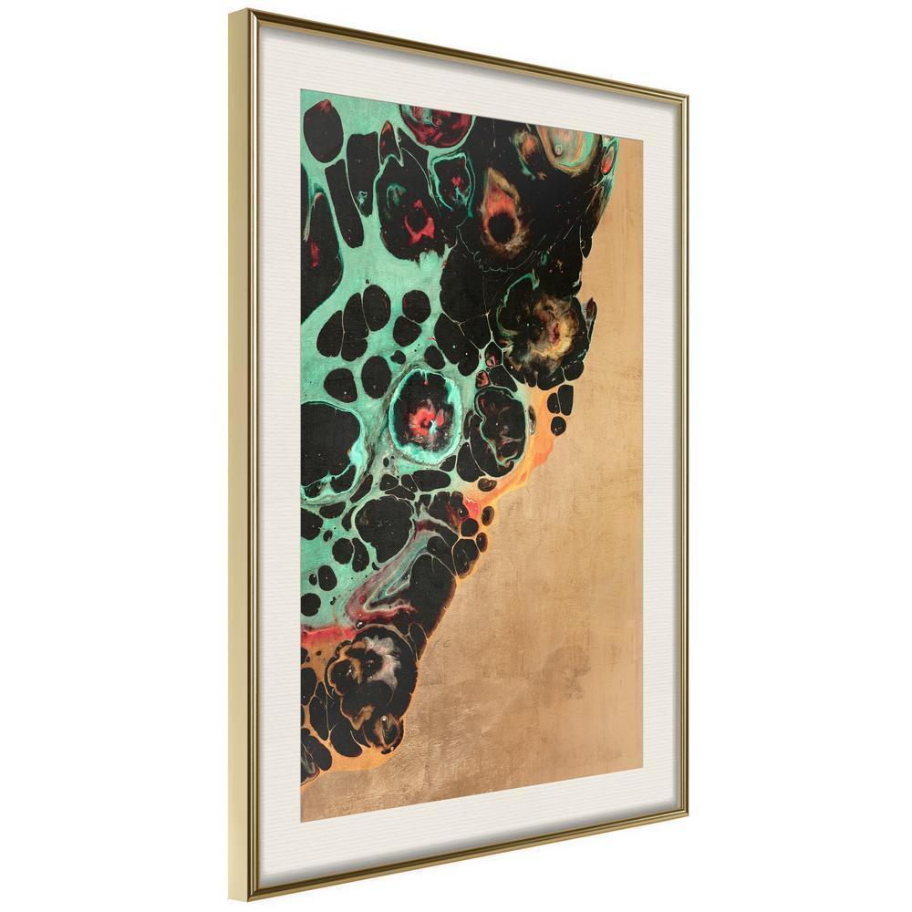 Abstract Poster Frame - Disintegration-artwork for wall with acrylic glass protection