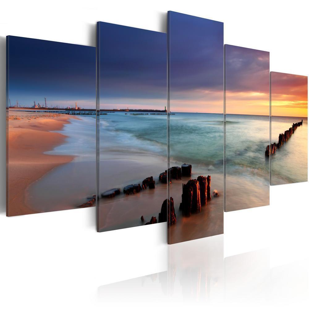 Canvas Print - Dawn by the sea-ArtfulPrivacy-Wall Art Collection