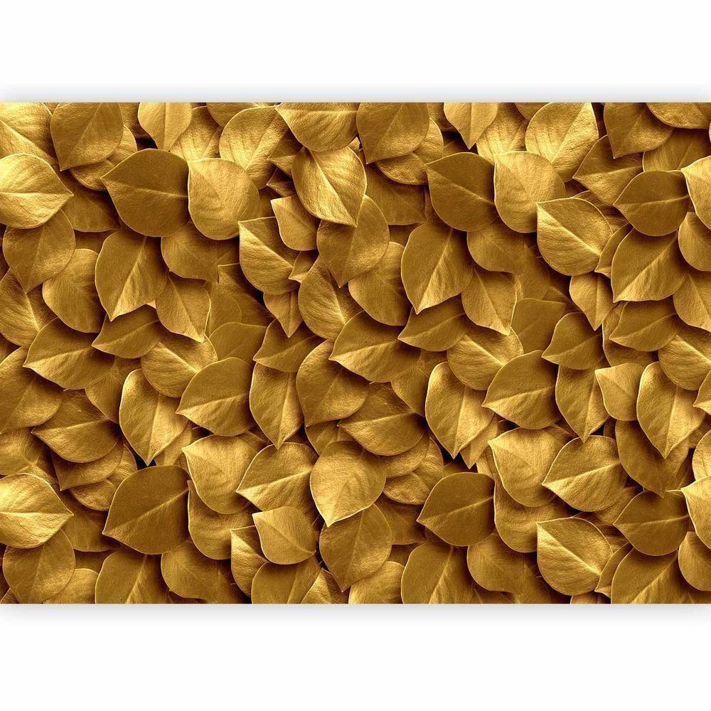 Papier peint - Feuilles d'or