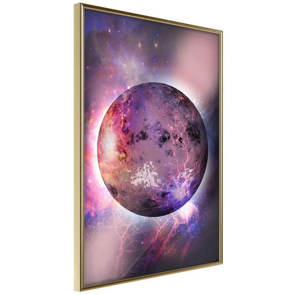 Abstract Poster Frame - Mysterious Celestial Body-artwork for wall with acrylic glass protection