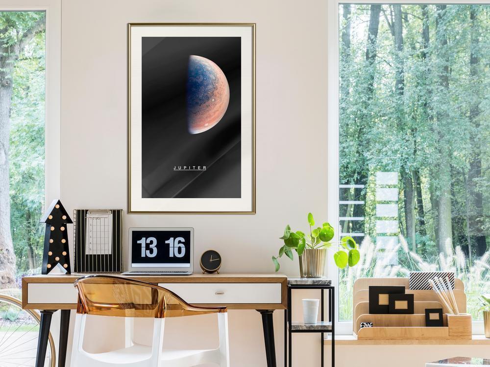 Framed Art - The Solar System: Jupiter-artwork for wall with acrylic glass protection