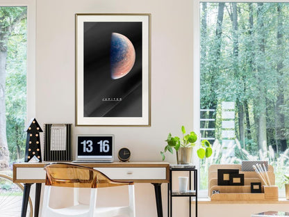 Framed Art - The Solar System: Jupiter-artwork for wall with acrylic glass protection