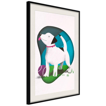 Nursery Room Wall Frame - Dog's Dream-artwork for wall with acrylic glass protection