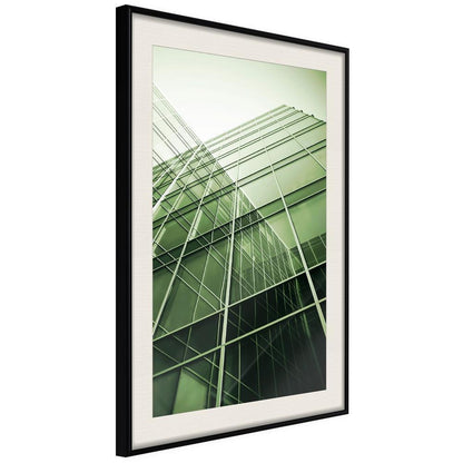 Photography Wall Frame - Steel and Glass (Green)-artwork for wall with acrylic glass protection