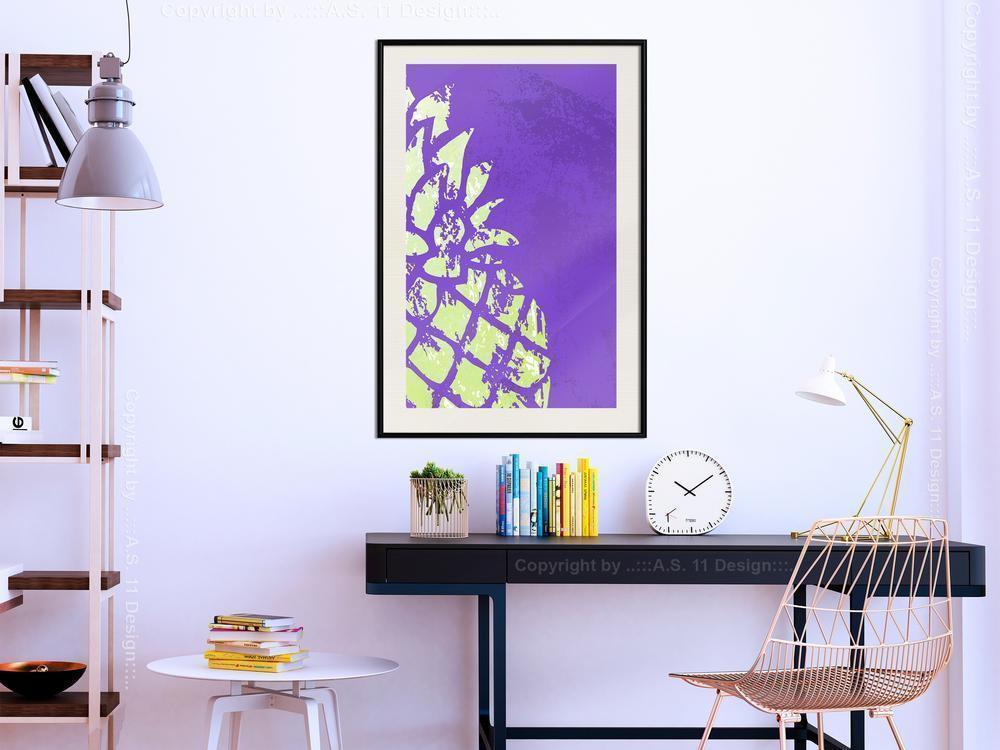 Botanical Wall Art - Strong Contrast-artwork for wall with acrylic glass protection