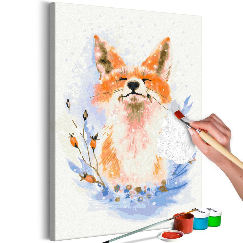 Start learning Painting - Paint By Numbers Kit - Dreamy Fox - new hobby