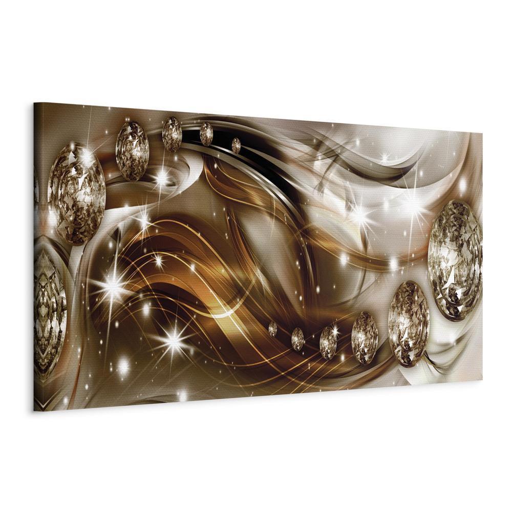 Canvas Print - Ribbon of Bronze and Glitter-ArtfulPrivacy-Wall Art Collection