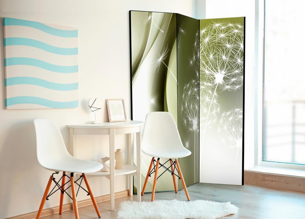 Decorative partition-Room Divider - Green Gentleness-Folding Screen Wall Panel by ArtfulPrivacy
