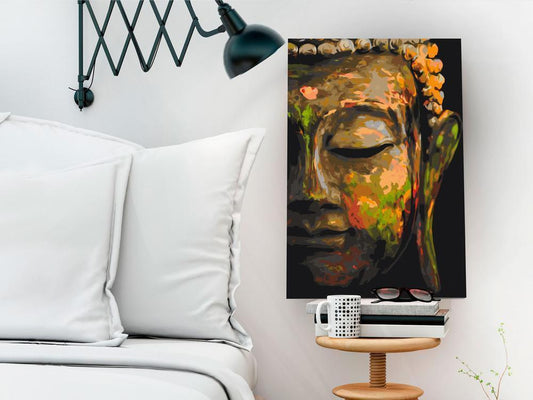 Start learning Painting - Paint By Numbers Kit - Buddha in the Shade - new hobby