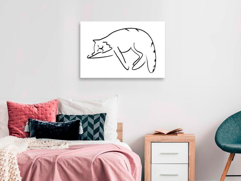 Canvas Print - Cat's Dreams (1 Part) Vertical-ArtfulPrivacy-Wall Art Collection