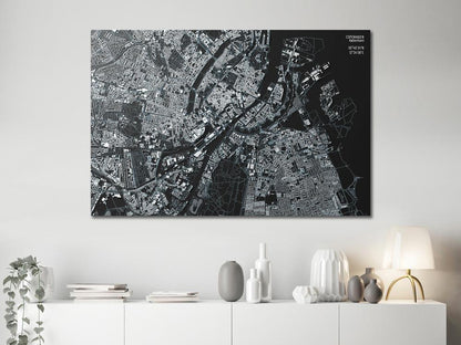 Cork board Canvas with design - Decorative Pinboard - Close up of Copenhagen-ArtfulPrivacy