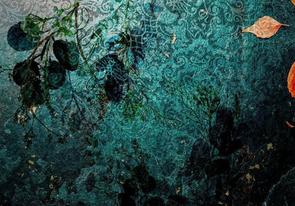 Wall Mural - Emerald Garden-Wall Murals-ArtfulPrivacy