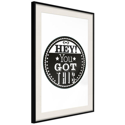 Motivational Wall Frame - You Got This-artwork for wall with acrylic glass protection