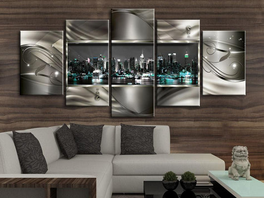 Canvas Print - Night in New York-ArtfulPrivacy-Wall Art Collection