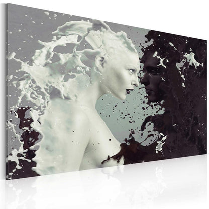 Canvas Print - Black or white?-ArtfulPrivacy-Wall Art Collection