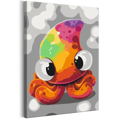 Start learning Painting - Paint By Numbers Kit - Funny Octopus - new hobby