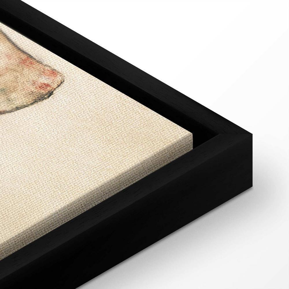 Canvas Print - Liegender Akt mit gelbem Handtuch (Egon Schiele)